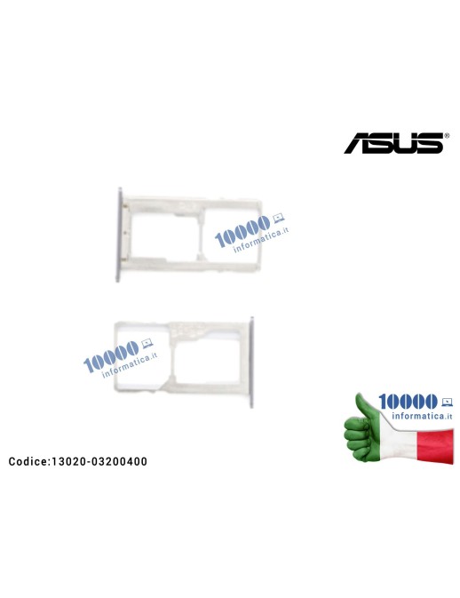 13020-03200300 Carrello SIM Tray ASUS ZenFone 3 Max ZC553KL (X00DD) [GRAY]