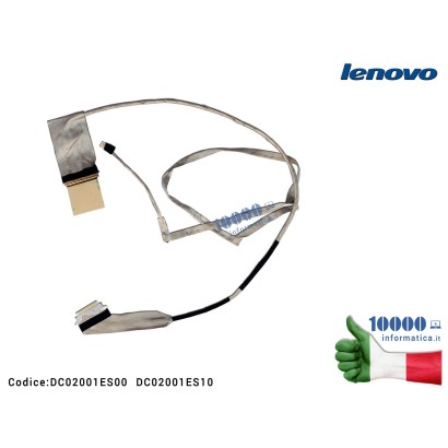 DC02001ES00 Cavo Flat LCD LENOVO G580 G585 G580A G480 G485 DC02001ES10 DC02001ES00 (Versione 1) QIWG6