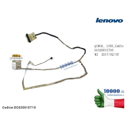 DC02001ET10 Cavo Flat LCD LENOVO G580 G585 G580A G480 G485 DC02001ET10 QIWG6 (versione 3)