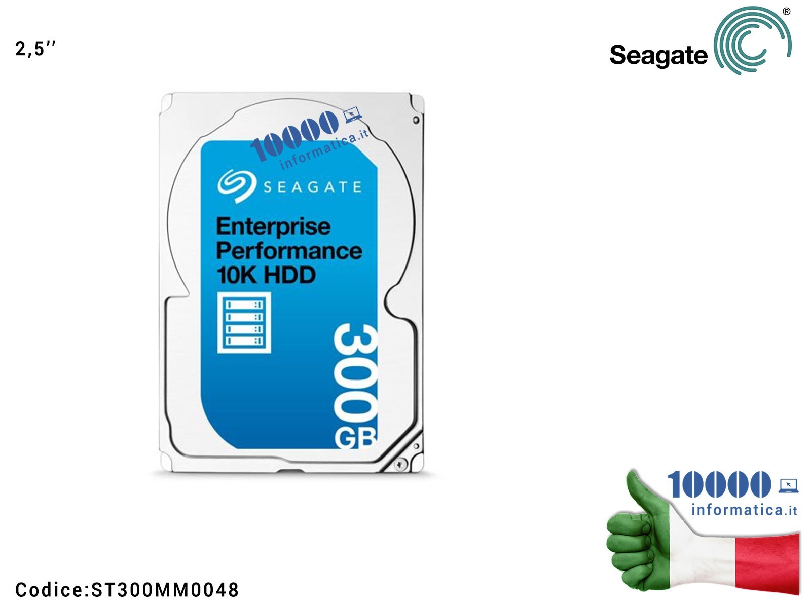 ST300MM0048 Hard Disk Server 2,5'' 300GB SEAGATE Enterprise Performance SAS 10K 10000rpm ST300MM0048 Cache 128MB ST300MM0048 Hard Disk Server 2,5'' 300GB SEAGATE Enterprise Performance SAS 10K 10000rpm ST300MM0048 Cache 128MB