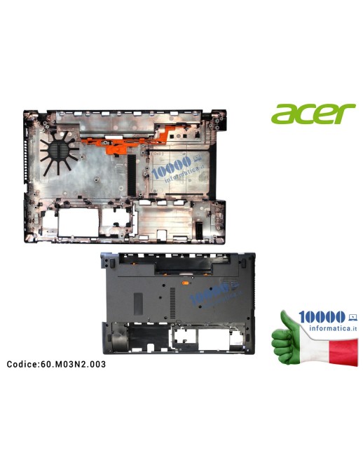 60.M03N2.003 Bottom Case Scocca Inferiore ACER Aspire V3-531 V3-531G V3-571 V3-571G V3-551 60.M03N2.003 60M03N2003