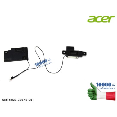 23.GDEN7.001 Altoparlante Speaker Audio (COPPIA) ACER Aspire E5-523 E5-523G E5-575 E5-575G E5-576G F5-522 F5-573 F5-573G Trav...