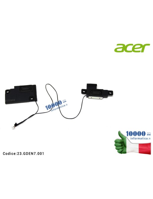 23.GDEN7.001 Altoparlante Speaker Audio (COPPIA) ACER Aspire E5-523 E5-523G E5-575 E5-575G E5-576G F5-522 F5-573 F5-573G Trav...