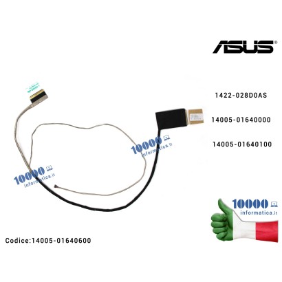 14005-01640600 Cavo Flat LCD ASUS ROG GL552 (40 PIN) GL552J GL552JX GL552V GL552VW GL552VL ZX50J ZX50JX ZX50VW ZX50VX 1422-02...
