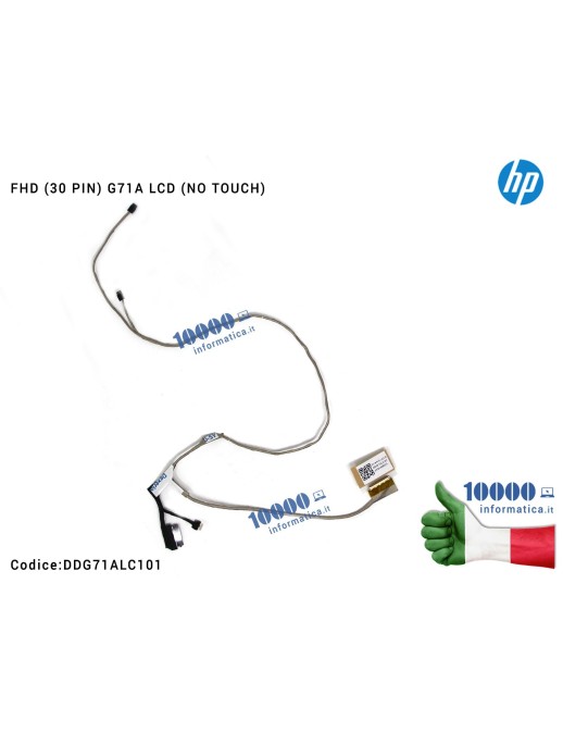 926841-001 Cavo Flat LCD HP Pavilion 15-CC [G71A FHD LCD IR] DDG71ALC101 15-CC 14-BK 15-CD 15-CK TPN-Q190 TPN-Q191 TPN-Q201