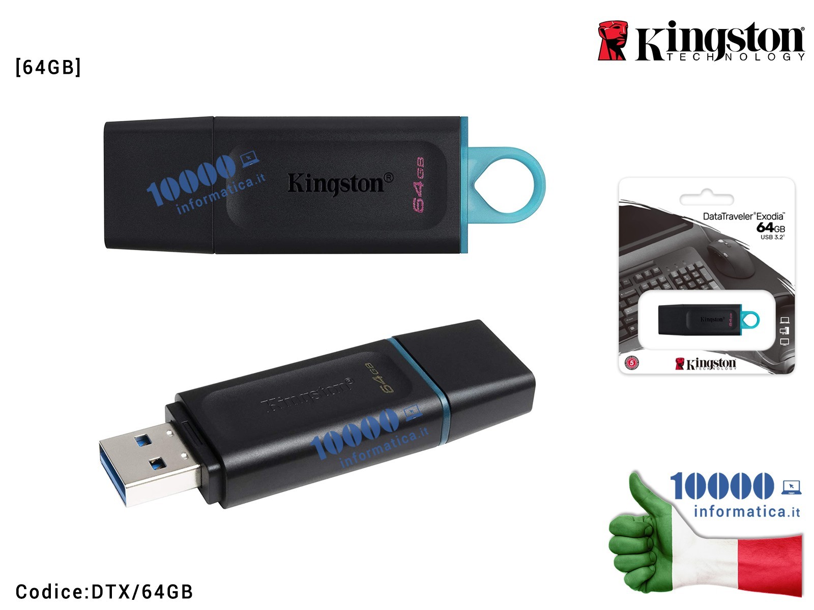 DTX/64GB PENDRIVE USB 3.2 Gen 1 64GB CHIAVETTA PENNA 64 GB CHIAVE FLASH KINGSTON DTX/64GB DTX/64GB PENDRIVE USB 3.2 Gen 1 64GB CHIAVETTA PENNA 64 GB CHIAVE FLASH KINGSTON DTX/64GB