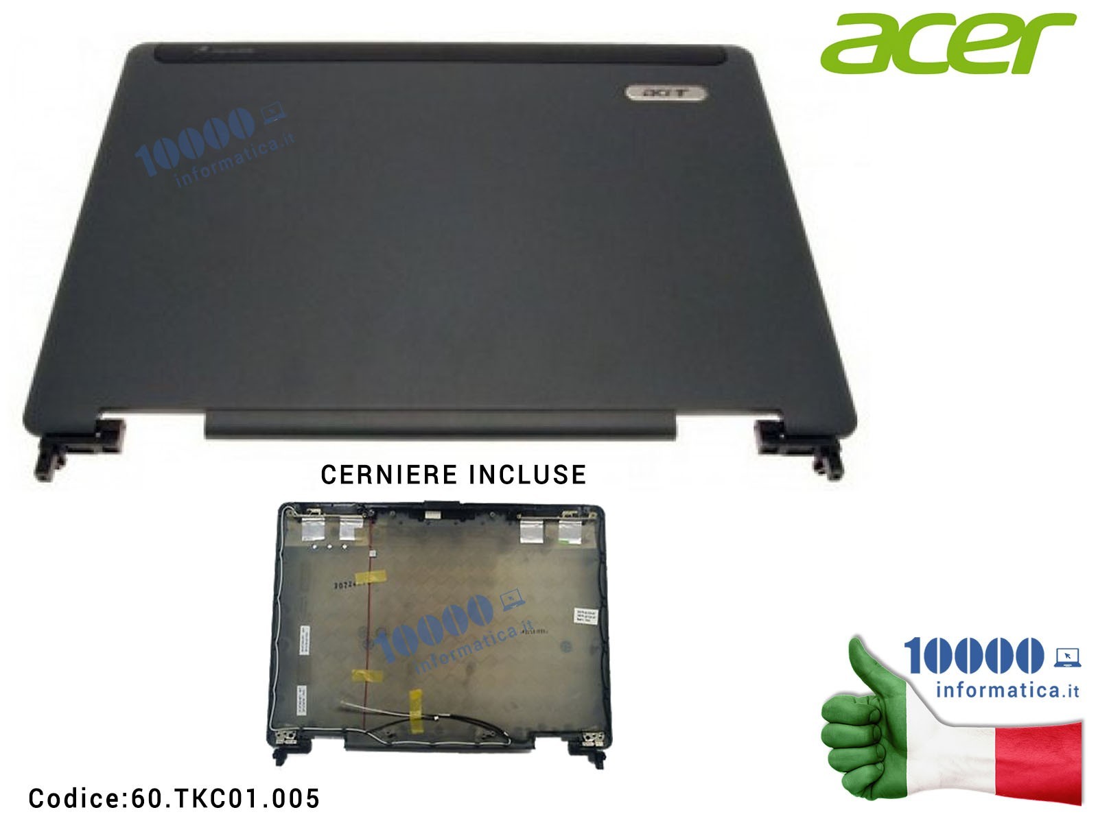 60.TKC01.005 Cover LCD ACER Extensa 5610G 5610 5210 TravelMate 5310 5710G (15,4") 60.TK401.001 60.TKD01.00160.4T334.001 60.TKC01.005 Cover LCD ACER Extensa 5610G 5610 5210 TravelMate 5310 5710G (15,4") 60.TK401.001 60.TKD01.00160.4T334.001