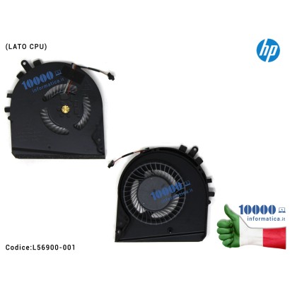 L56900-001 Ventola Fan CPU HP 15-DK TPN-C141 15-DK0046NR 15-DK0009NG 15-DK0100NR 15-DK0068WM (LATO DESTRO) L56900-001