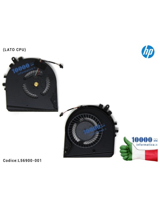 L56900-001 Ventola Fan CPU HP 15-DK TPN-C141 15-DK0046NR 15-DK0009NG 15-DK0100NR 15-DK0068WM (LATO DESTRO) L56900-001
