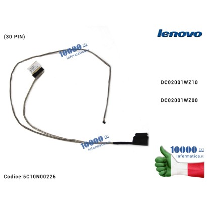 5C10N00226 Cavo Flat LCD LENOVO Legion Y520 R520 R70 R70-15IKBN R70-15ISK Y520-15IKBN Y520-15IKBA Y520-15IKBM (30 PIN) DC0200...