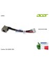 50.GD0N2.003 Connettore DC Power Jack PJ1009 ACER Aspire ES1-523 ES1-524 ES1-533 ES1-572 ES1-732 Extensa 2540 Packard Bell Ea...