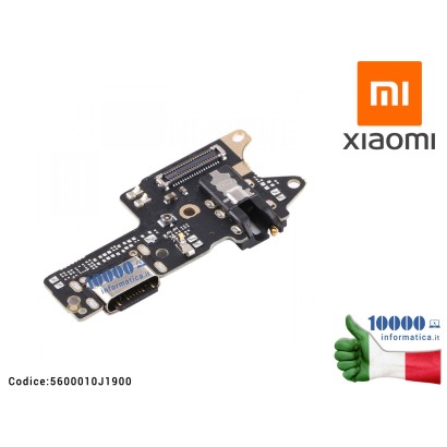 5600010J1900 Scheda Board Connettore Ricarica XIAOMI Redmi 9 (M2004J19C) (M2004J19G) Charging Port Board 5600010J1900