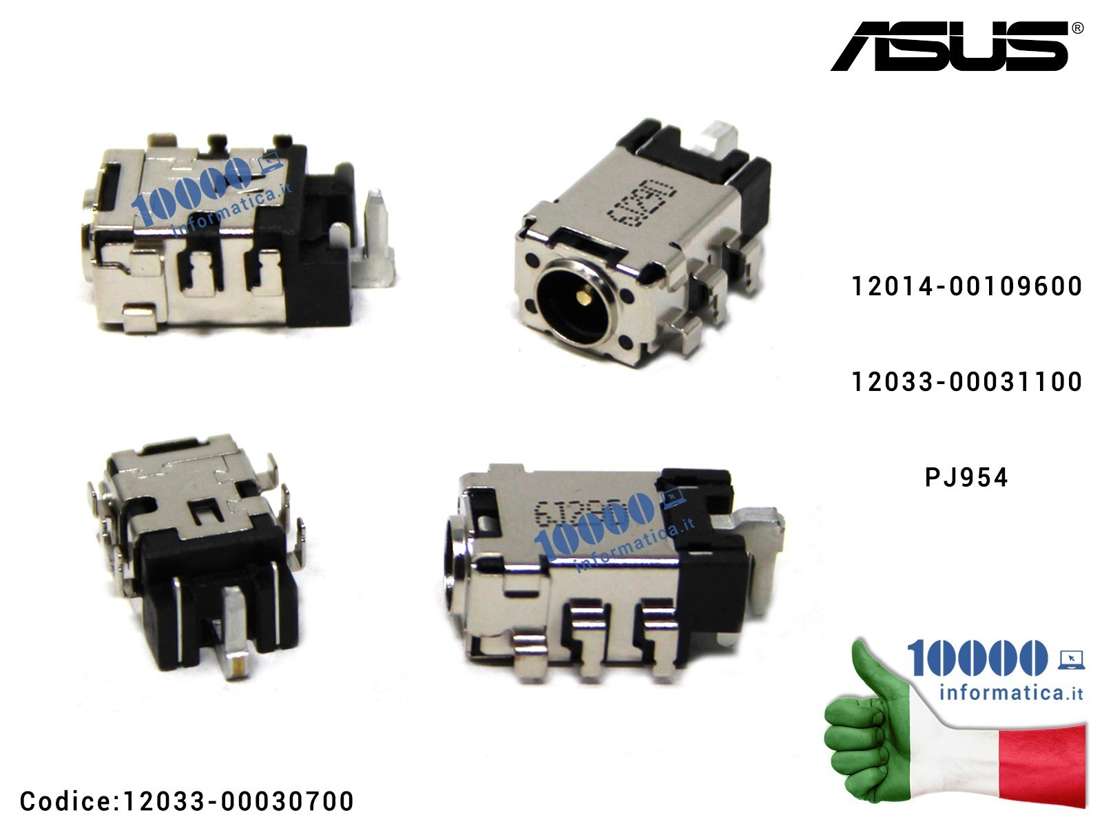 12033-00030700 Connettore di Alimentazione DC Power Jack PJ954 ASUS VivoBook X540 X540SA X540L Connettore DC Power Jack PJ954... 12033-00030700 Connettore di Alimentazione DC Power Jack PJ954 ASUS VivoBook X540 X540SA X540L Connettore DC Power Jack PJ954...