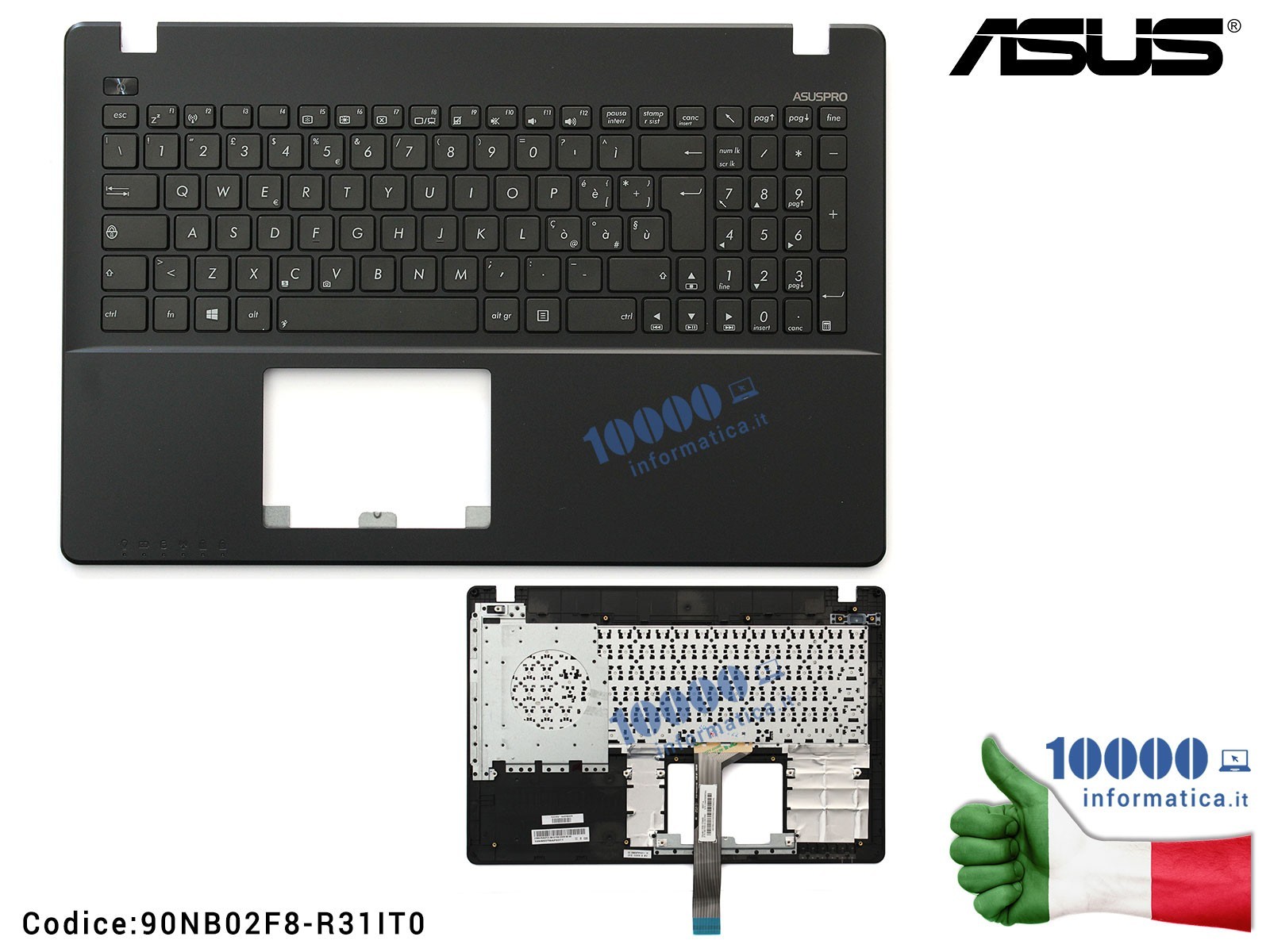 90NB02F8-R31IT0 Tastiera Italiana Completa di Top Case Superiore ASUS P550C P550CC X550 X550L X550LA F550LA X552LAV P550LA X5... 90NB02F8-R31IT0 Tastiera Italiana Completa di Top Case Superiore ASUS P550C P550CC X550 X550L X550LA F550LA X552LAV P550LA X5...