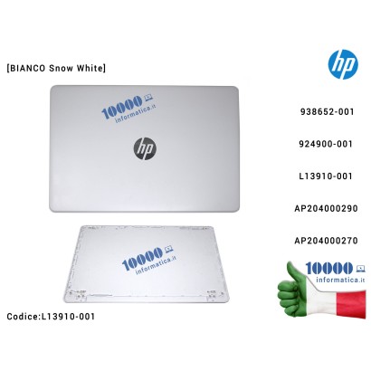 L13910-001 Cover LCD [Snow White] HP Pavilion 250 G6 15-BS 15-BW 255 G6 15T-BS 15Q-BU (BIANCO) AP204000290 AP204000270 938652...