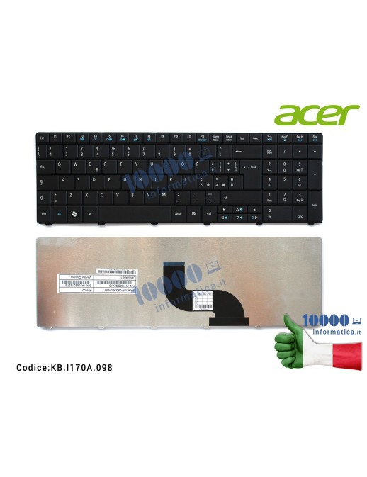 KB.I170A.098 Tastiera Italiana ACER TravelMate 8531 8571 5740 7740 8572 8572G KB.I170A.214 MP-09G36I0-6981WMP-09G36I0-698 PK1...