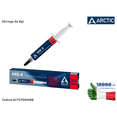 ACT-CP00008B Pasta Termica ARCTIC MX-4 [8g] Termoconduttiva High Thermal Paste Compound Professionale per CPU e GPU Scheda Ma...