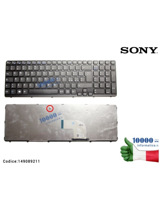 149089211 Tastiera Italiana SONY SVE15 SVE151 SVE152 (NERA) 149031951 V133846AS1 149089211IT