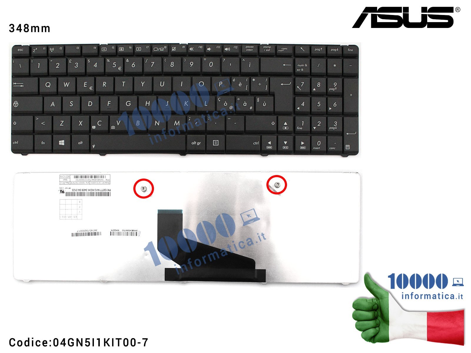 04GN5I1KIT00 Tastiera Italiana ASUS A53 K53 K53BR K53BY K53T K53TA K53TK K73 K73BY X53B X53BR X53T X53U PK130J22A12 PK130J22A... 04GN5I1KIT00 Tastiera Italiana ASUS A53 K53 K53BR K53BY K53T K53TA K53TK K73 K73BY X53B X53BR X53T X53U PK130J22A12 PK130J22A...