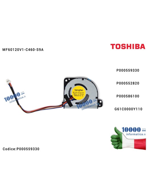 P000559330 Ventola Fan TOSHIBA Portege Z830 Z835 Z930 Z935 Z830-T06S Z830-C18S Z830-K16S Z830-K01S Z830-K02S P000559330 P0005...