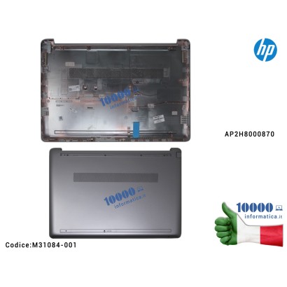 M31084-001 Bottom Case Inferiore [Asteroid Silver] HP 250 G8 255 G8 15S-DU 15S-DY 15-DW 250 G9 255 G9 TPN-C139 (ARGENTO) AP2H...