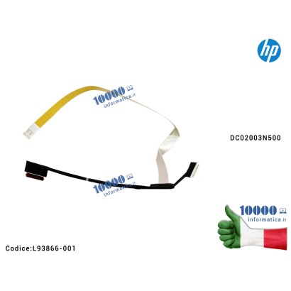 L93866-001 Cavo Flat LCD HP Envy X360 15M-ED 15T-ED 15-ED 15- EE 15-ED 15M-EE 15M-ED GPC56 DC02003N500 Touchscreen Web Camera...