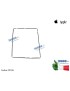 10592 Cornice Plastica Bezel per Touch Screen Vetro APPLE iPad 4 A1458 A1459 A1460 WiFi/3G [NERA]