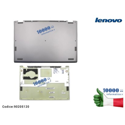 90205120 Bottom Case Scocca Inferiore (Silver) LENOVO Yoga 2 13 (20344) Lower Case