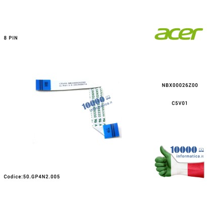 50.GP4N2.005 Cavo Collegamento Touchpad TP (8 PIN) ACER Aspire A315-33 A315-41 A315-41G A315-53 A315-53G A515-41G A515-51 A51...