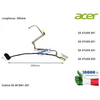 50.M1BN1.001 Cavo Flat LCD ACER [246mm] Aspire V5-431 V5-471 V5-531G V5-571G (grafica integrata) 50.4TU09.03250.4TU09.031 50....
