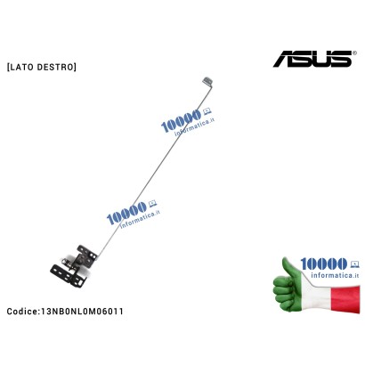 13NB0NL0M06011 Cerniera Hinge [DX] ASUS VivoBook 15 X571 X571G X571GT X571GD RX571G RX571GT [LATO DESTRO] 13NB0NL0M06011