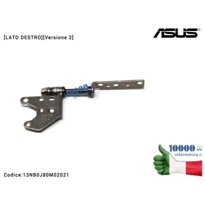 13NB0J80M02021 Cerniera Hinge [DX] [Versione 2] ASUS E406 E406M E406MA E406S E406SA R420M R420MA [LATO DESTRO] 13NB0J80M02021