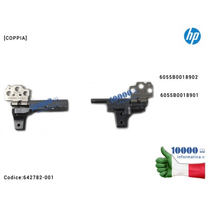 642782-001 Cerniere Hinges HP EliteBook 8460P 8460 8470 8470P 8470W [COPPIA] 6055B0018902 6055B0018901