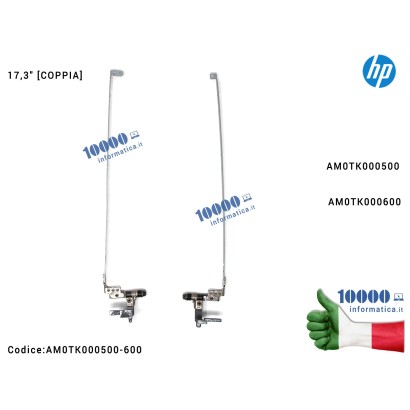 AM0TK000500-600 Cerniere Hinges LCD [COPPIA] HP ZBook 17 G2 17,3" [R+L] AM0TK000500 AM0TK000600