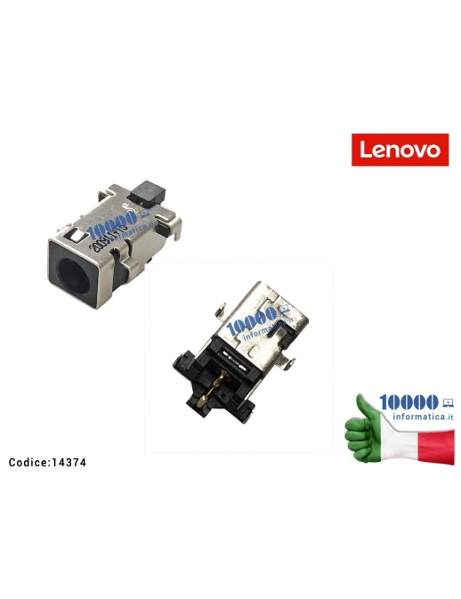 14374 Connettore DC Power Jack LENOVO Flex 5-15ITL05 (82HT) 5-15IIL05 (81X3) 5-15ALC05 (82HV) 5-14ARE05 (81X2) 5-14IIL05 (81X...