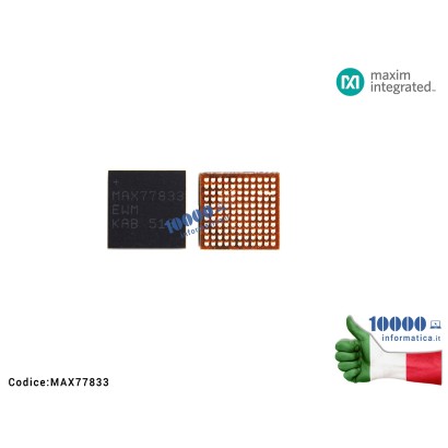 MAX77833 IC Chip MAXIM MAX 77833 MAX77B33 MAX77833E MAX77833EW MAX77833 EWM MAX77833EWM QFN121 QFN-121 SMALL Power Management...