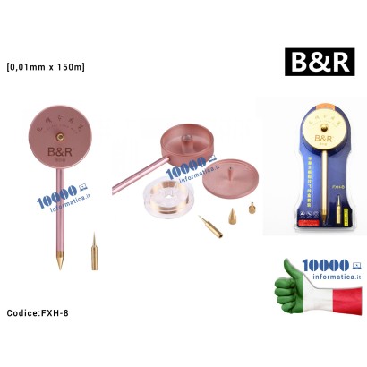 FXH-8 Penna Filo in Rame B&R FXH-8 [0,01mm x 150m] Riparazioni Piste Schede Madri Fingerprint Chip Link Wire Insulate Jump Line