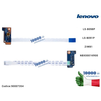 90007354 Pulsante di Accensione LENOVO IdeaPad B50-30 B50-45 B50-70 B50-80 B40-70 LS-B098P Power Button Board LS-B091P ZIWB1 ...