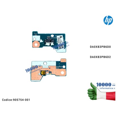 905754-001 Pulsante Tasto Accensione Power Board HP ProBook 450 G4 455 G4 470 G4 450 G3 905754-001 DA0X83PB6D0 DA0X83PB6D2