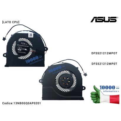 13NB0GQ0AP0201 Ventola di Raffreddamento Fan CPU ASUS ROG STRIX SCAR FX503 GL503 [VERS. 2] FX503V FX503VM GL503V GL503VM GL70...