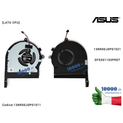 13NR00J0P01011 Ventola Fan CPU ASUS TUF Gaming FX504 FX504G FX504GD FX504GE ZX80G FX80GE FX80FE FX80 13NR00J0P01021 DFS501105...