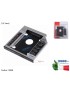 10908 Supporto Caddy Secondo Hard Disk [12,7mm] HDD SATA per Unità Ottica Masterizzatore CD/DVD [12,7mm]