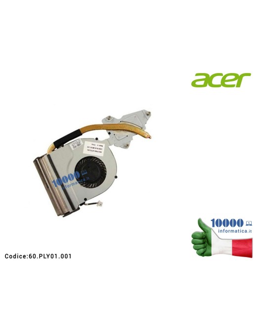 60.PLY01.001 Ventola Fan + Dissipatore Heatsink ACER Aspire 7740 7740Z 7740G