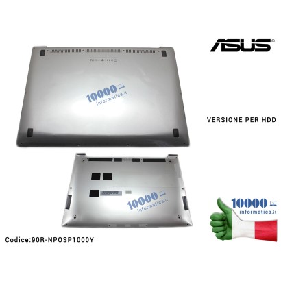 90R-NPOSP1000Y Bottom Case Cover Lower Inferiore ASUS ZenBook UX32 UX32V UX32VD UX32A UX32LA UX32LN [VERSIONE PER HDD] 13N0-M...
