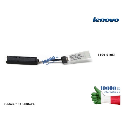 5C10J08424 Cavo Connettore FFC Hard Disk HDD SATA LENOVO Flex 3-1120 Yoga 300 300-11IBR 300-11IBY 300S-11 300S-11IBR 1109-010...