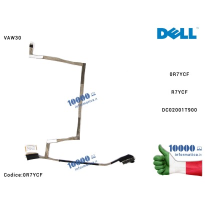 0R7YCF Cavo Flat LCD DELL Latitude E5440 DC02001T900 R7YCF VAW30