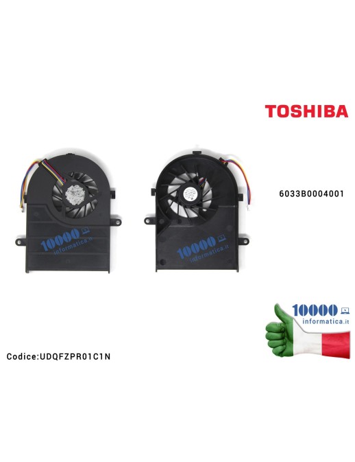 UDQFZPR01C1N Ventola Fan CPU TOSHIBA Satellite A100 UDQFZPR01C1N 6033B0004001