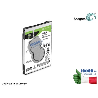 ST500LM030 Hard Disk 2,5'' 500 GB SEAGATE BarraCuda 5400rpm SATA 128 MB