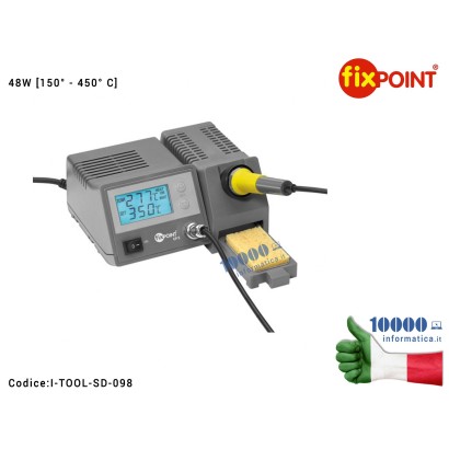 I-TOOL-SD-098 Stazione Digitale di Saldatura a Stagno (48W) FIXPOINT [150° - 450° C] Solder Soldering Station