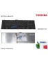 V130426CK3 Tastiera Italiana TOSHIBA Satellite C850 C850D C855 C855D C870 P850 P850D P855 (NERO LUCIDO) [RETROILLUMINATA]